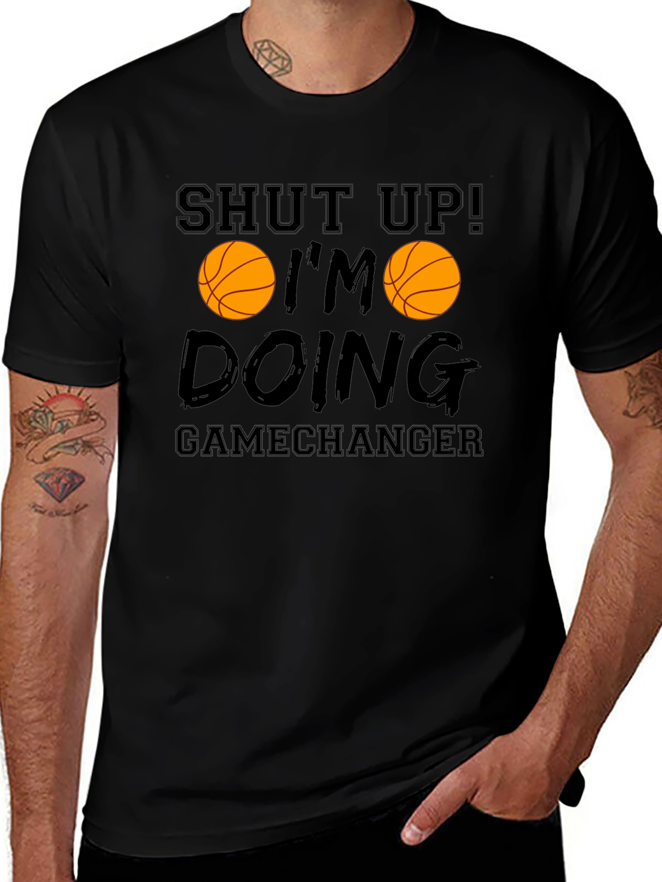 Shut Up Im Doing Gamechanger Basketball Graphic Tee