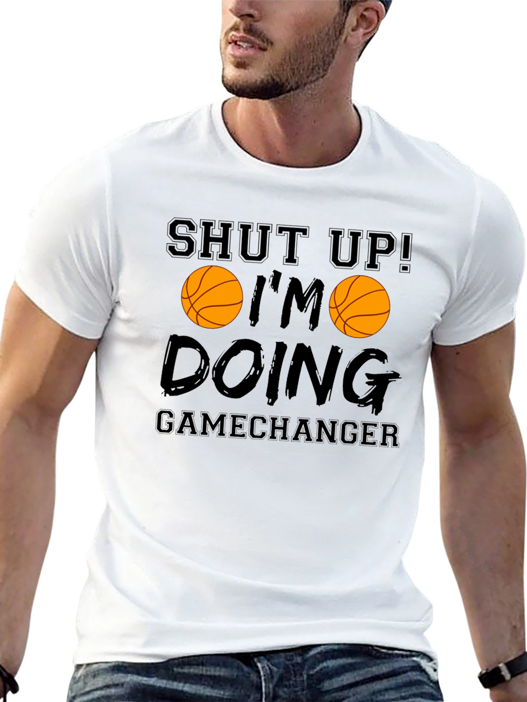 Shut Up Im Doing Gamechanger Basketball Graphic Tee