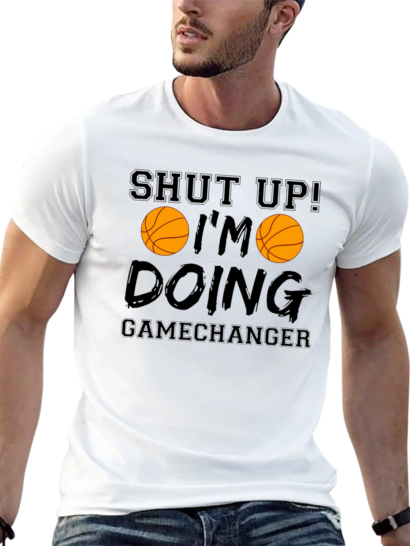 Shut Up Im Doing Gamechanger Basketball Graphic Tee