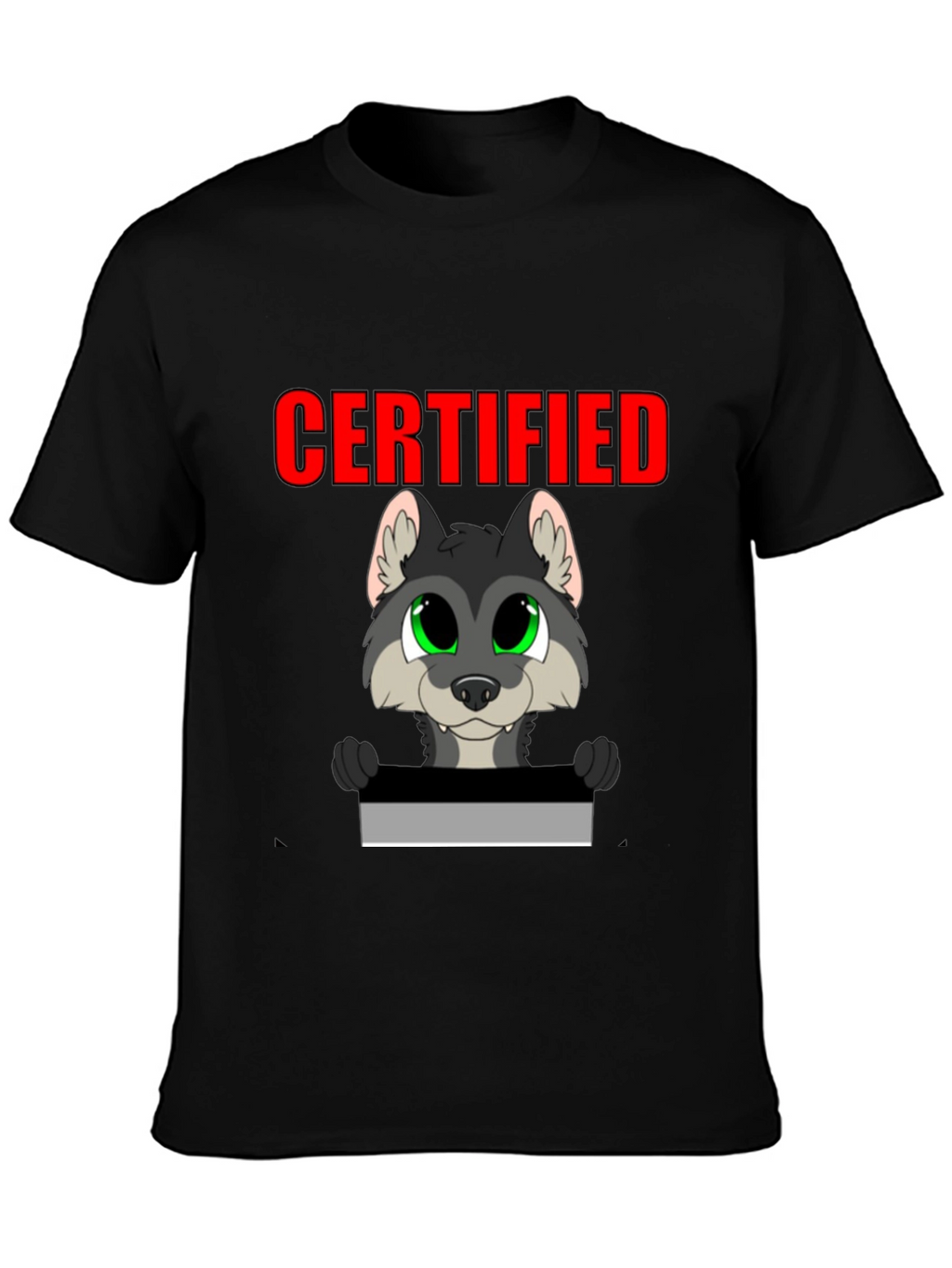 Certified Wolf Graphic T-Shirt - Black
