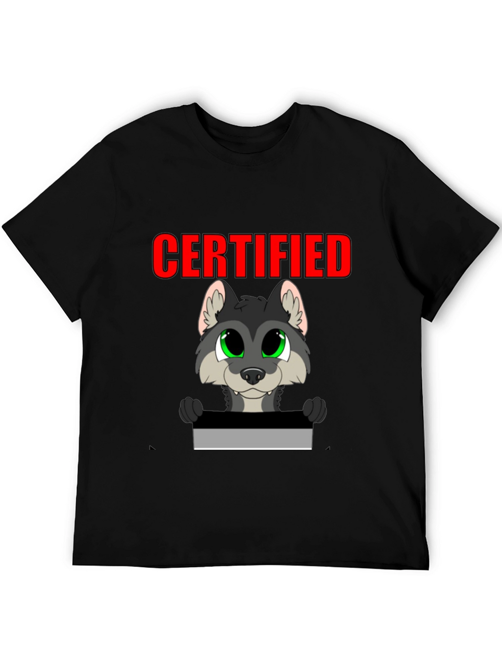 Certified Wolf Graphic T-Shirt - Black