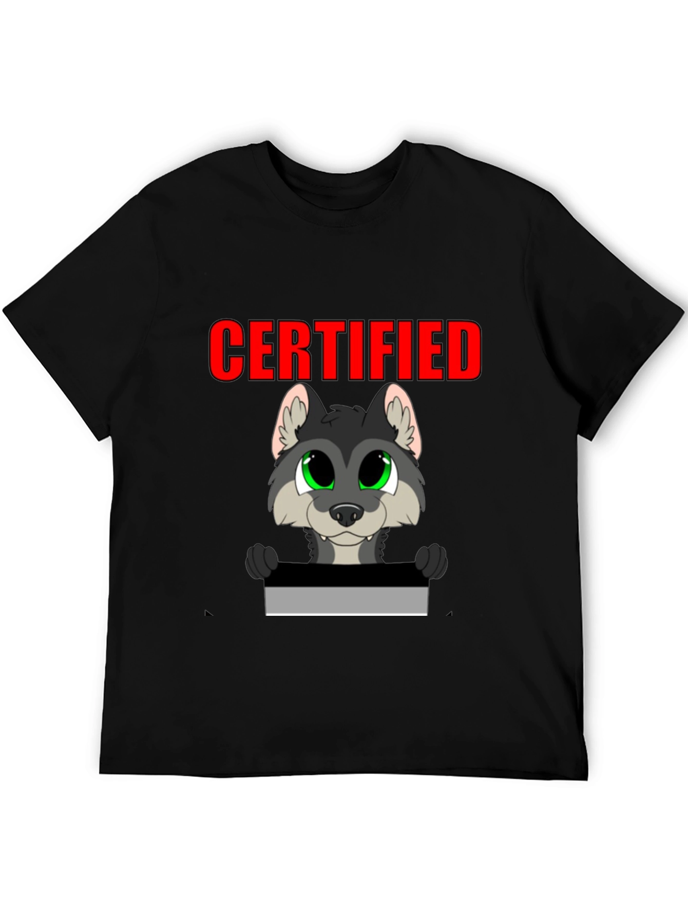Certified Wolf Graphic T-Shirt - Black