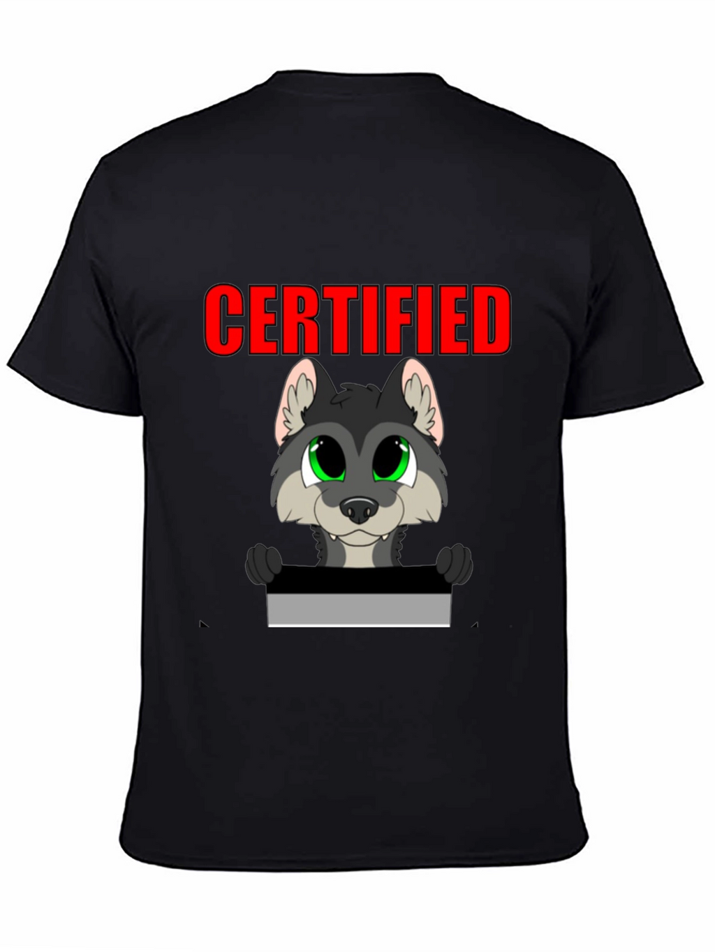Certified Wolf Graphic T-Shirt - Black