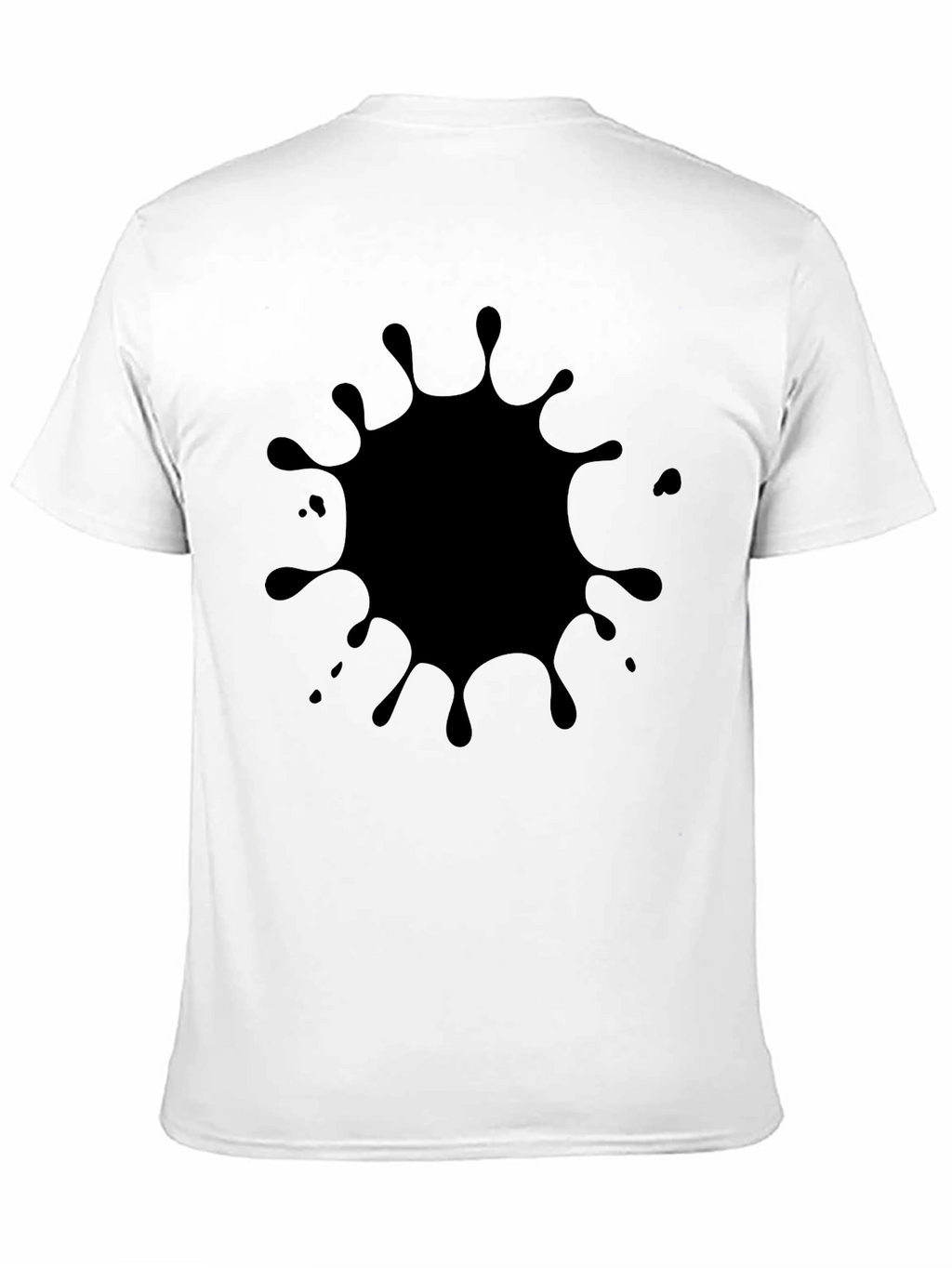 Black Splatter Graphic Tee - Modern Casual Style