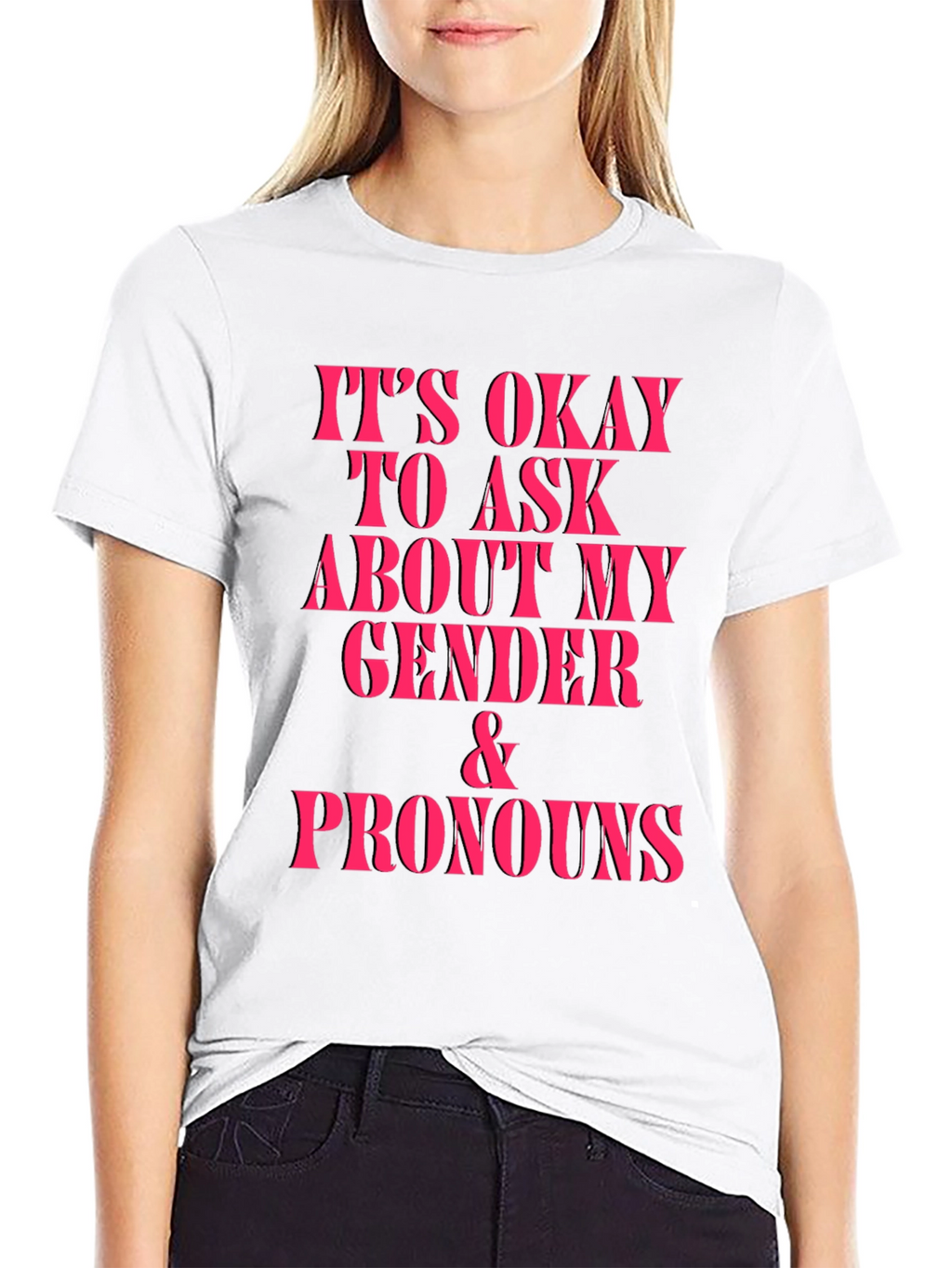 Gender & Pronouns Okay to Ask Graphic Tee