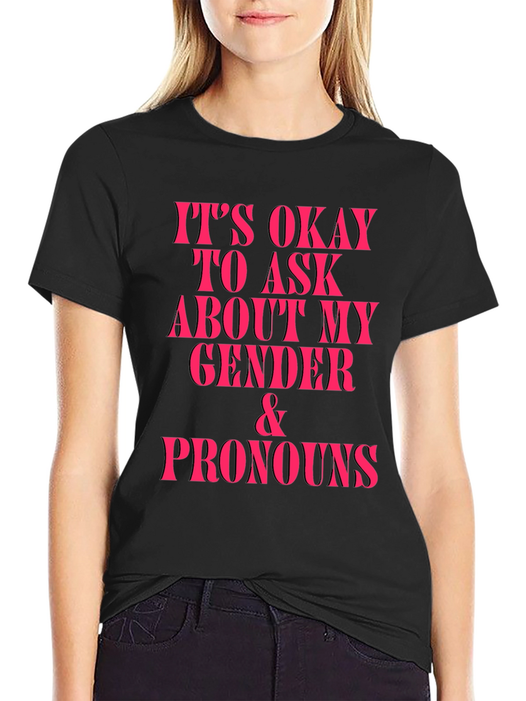 Gender & Pronouns Okay to Ask Graphic Tee