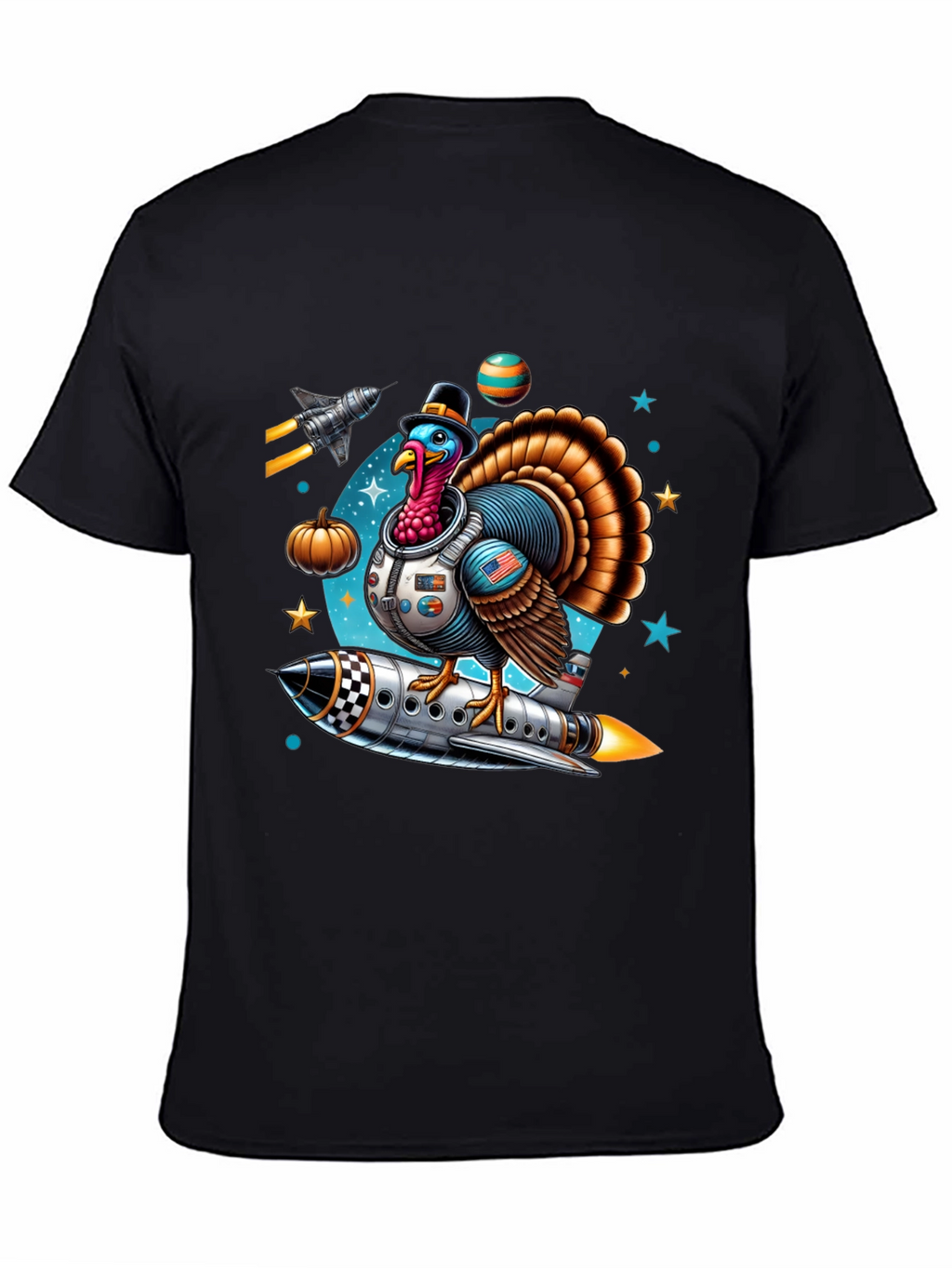 Thanksgiving Turkey Astronaut T-Shirt
