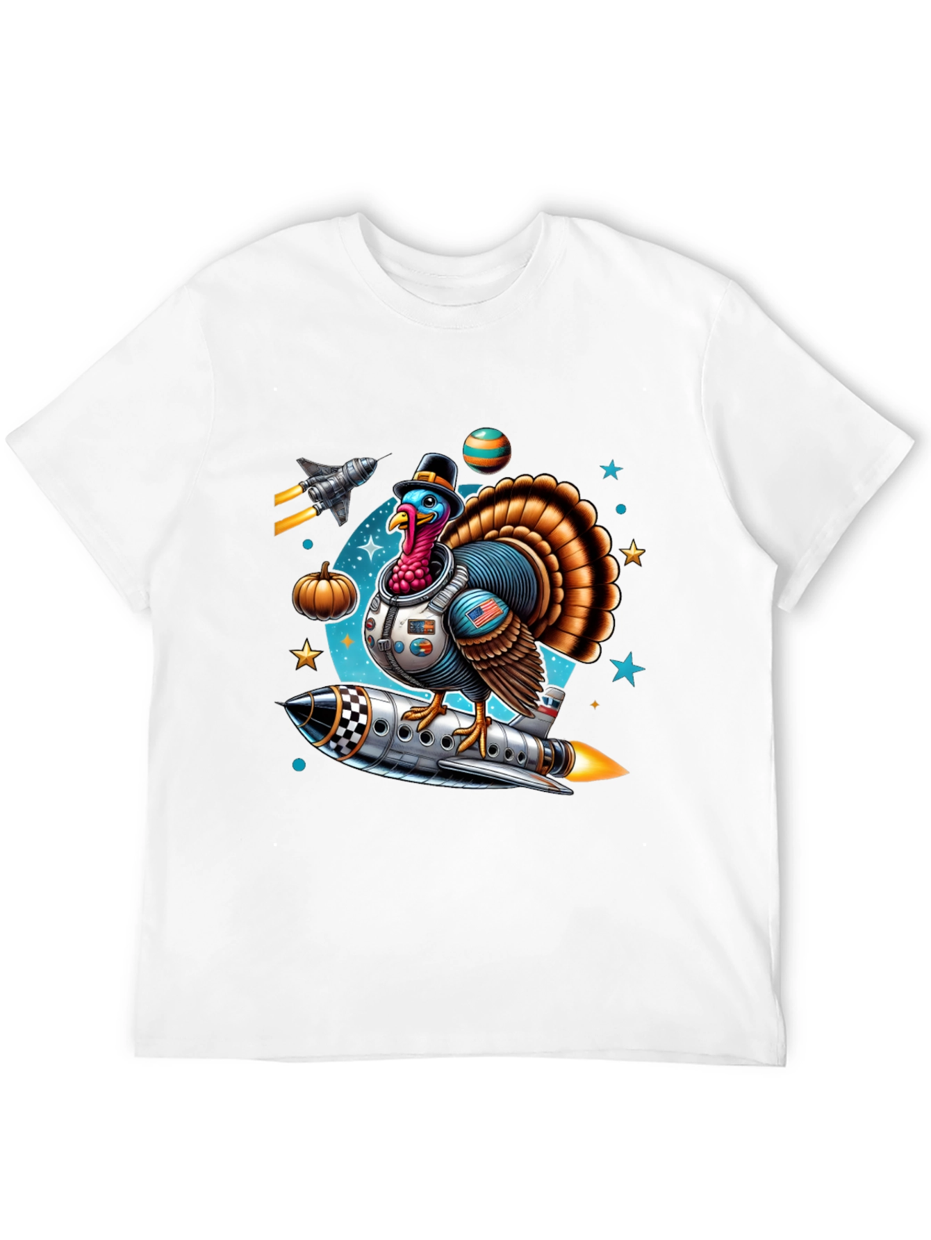 Thanksgiving Turkey Astronaut T-Shirt