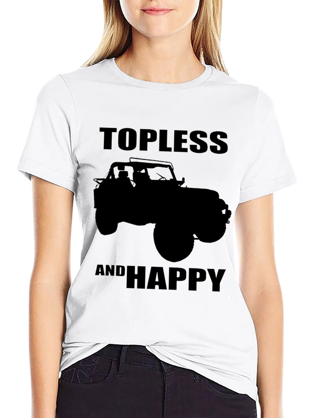 Topless and Happy Jeep T-Shirt