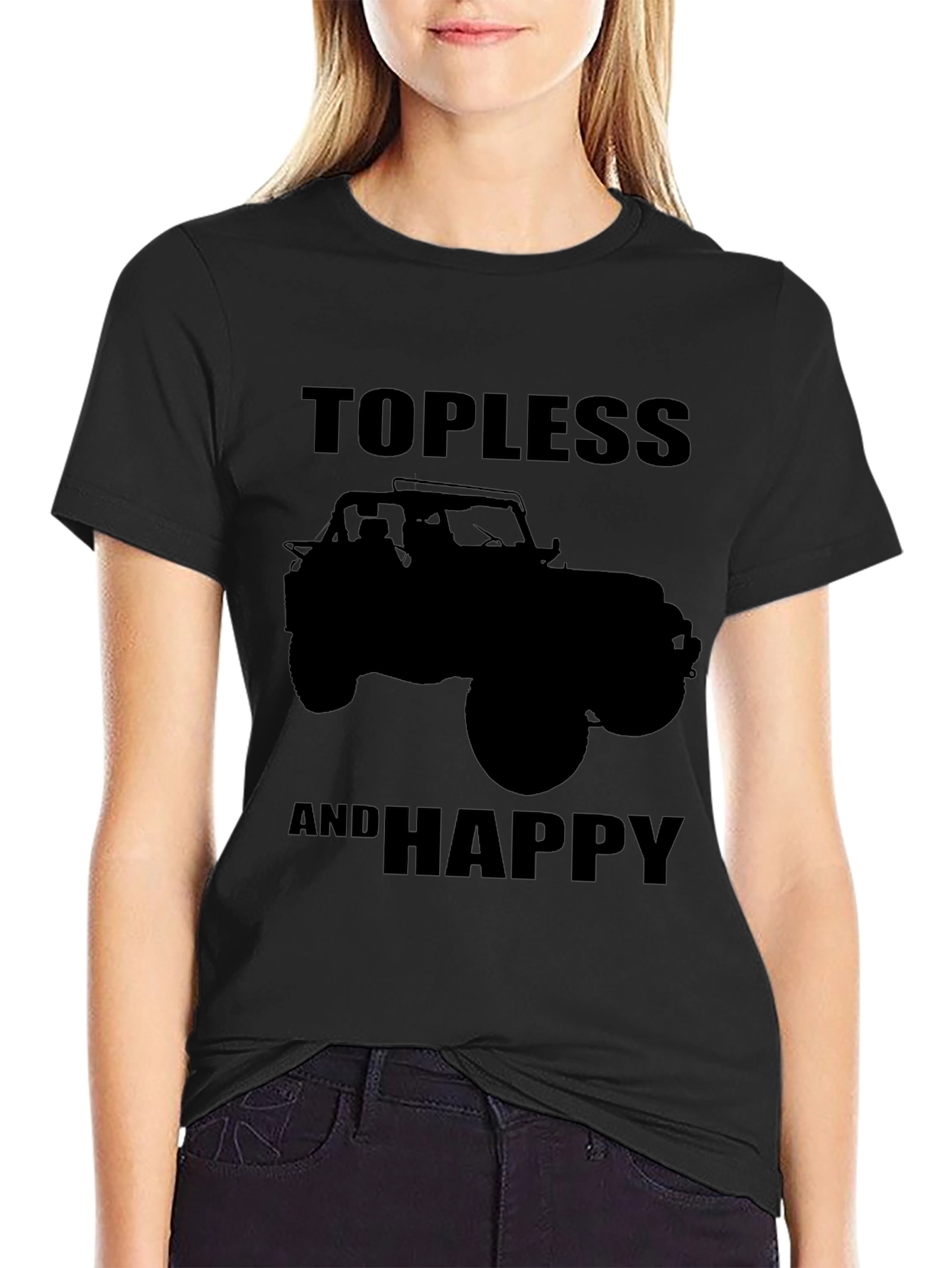Topless and Happy Jeep T-Shirt