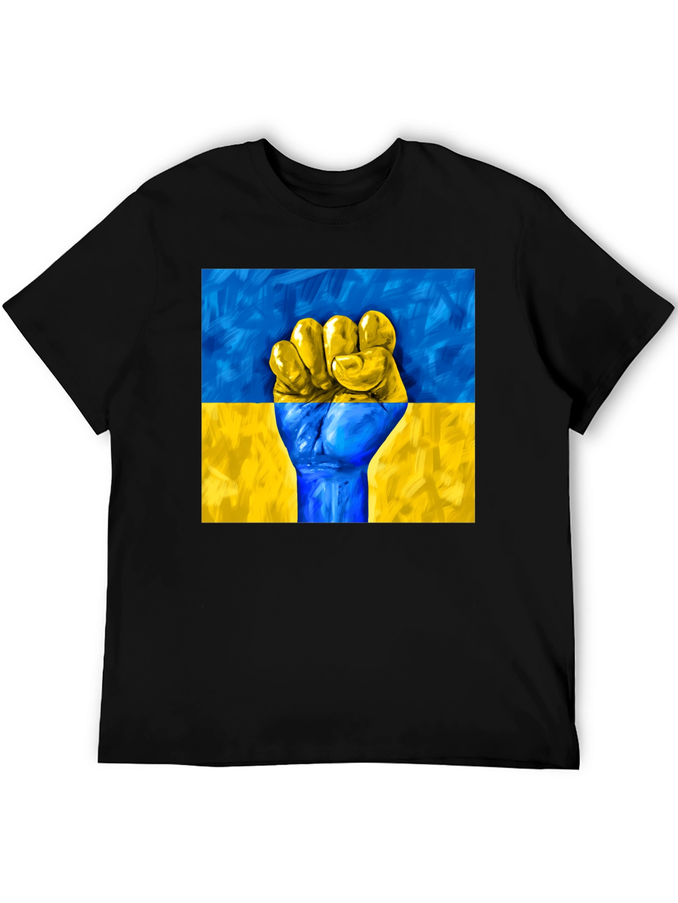 Ukraine Flag Fist T-Shirt - Stand with Ukraine