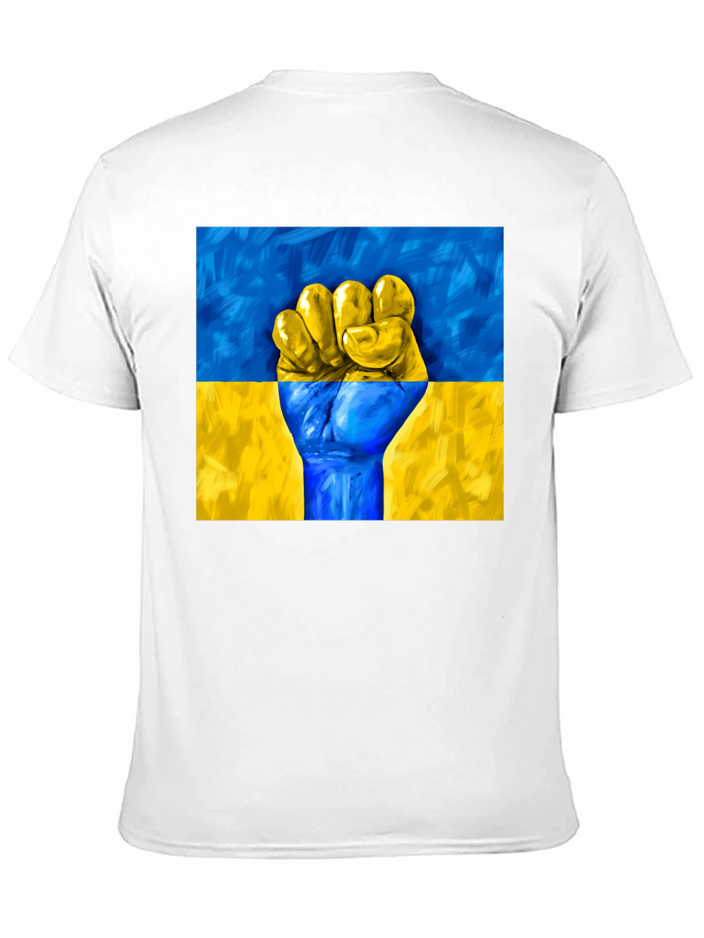 Ukraine Flag Fist T-Shirt - Stand with Ukraine