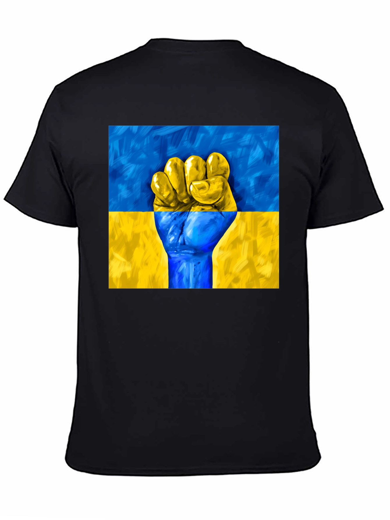 Ukraine Flag Fist T-Shirt - Stand with Ukraine