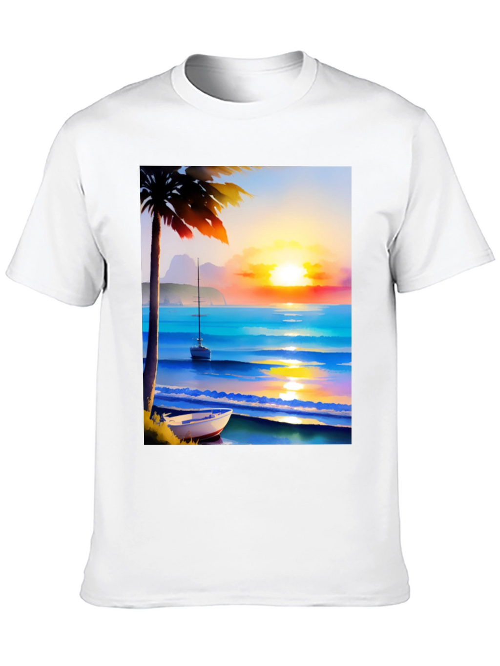 Tropical Sunset Beach T-Shirt