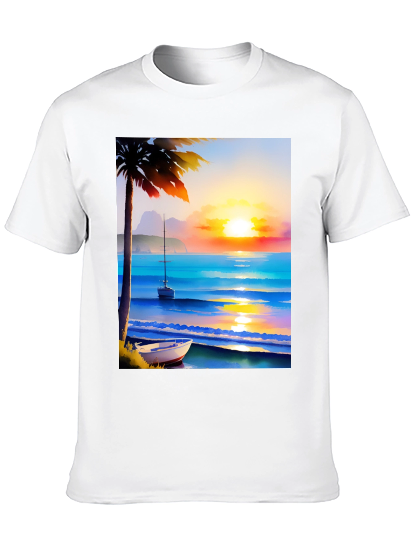 Tropical Sunset Beach T-Shirt