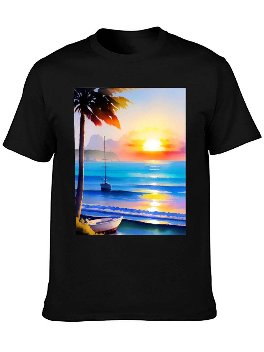 Tropical Sunset Beach T-Shirt