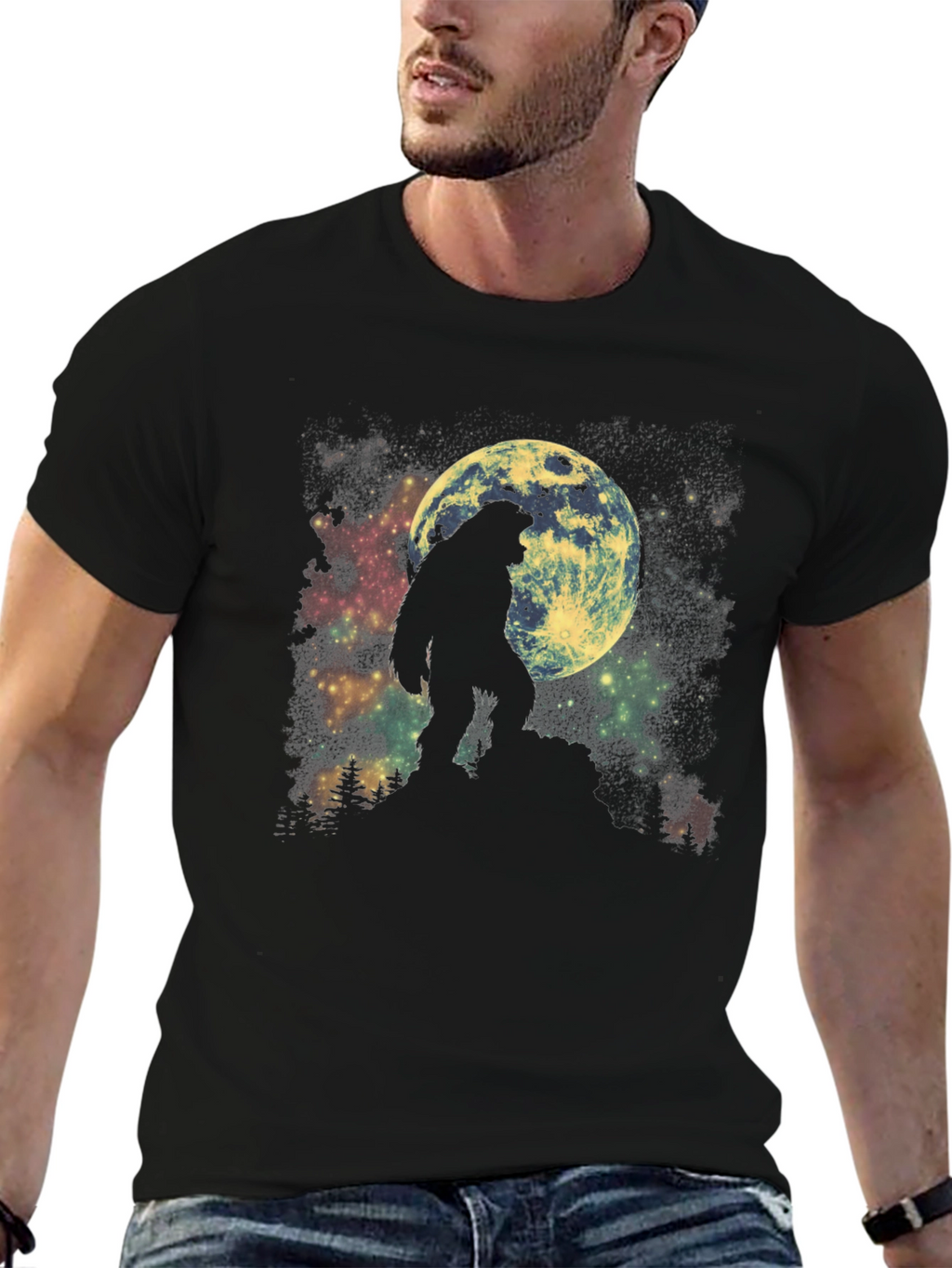 Bigfoot Moon T-Shirt
