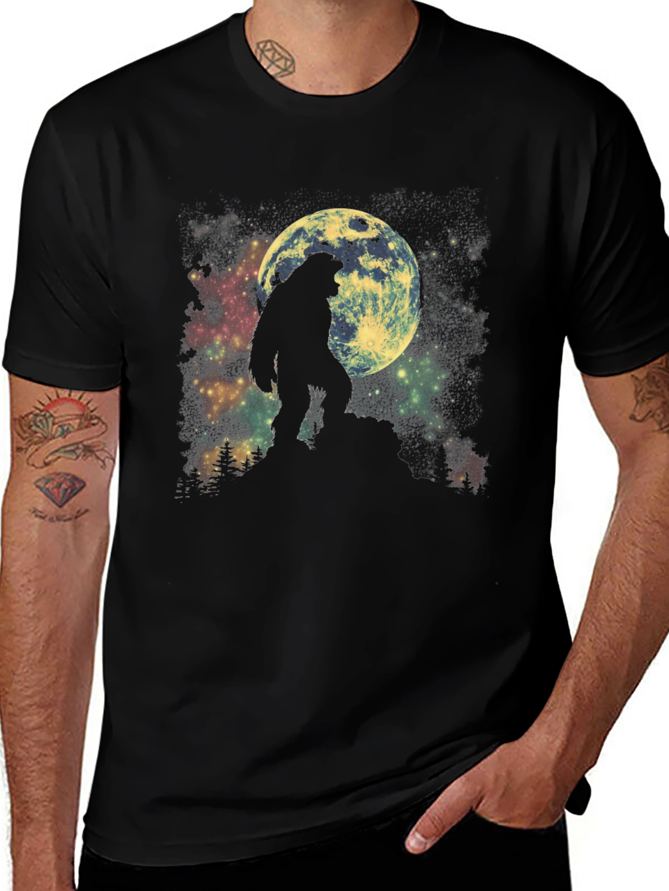 Bigfoot Moon T-Shirt