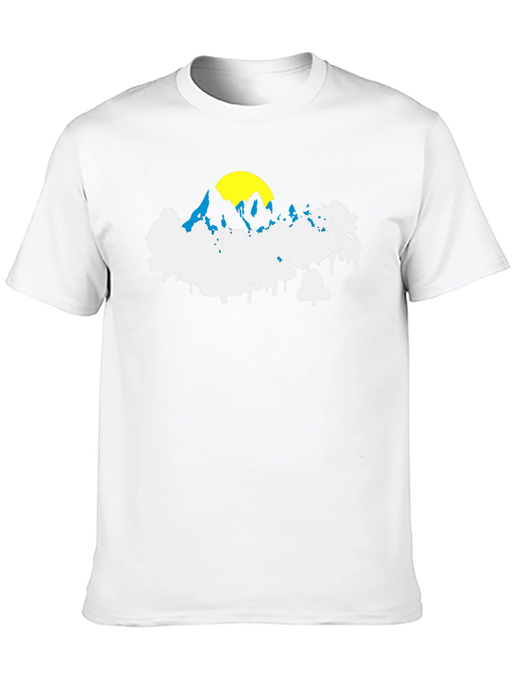 Mountainscape Graphic T-Shirt - Black