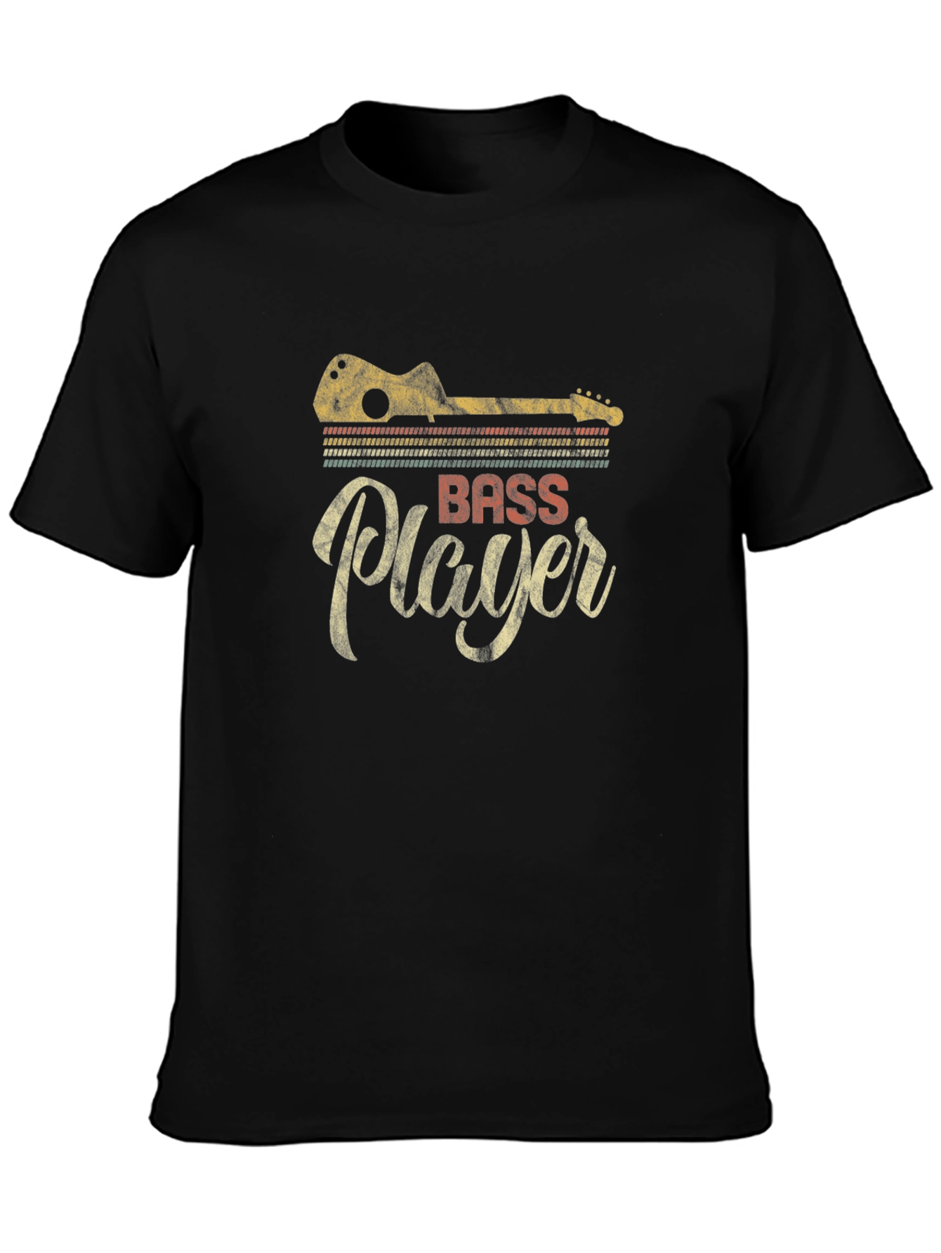 Vintage Bass Player T-Shirt - Musician Tee