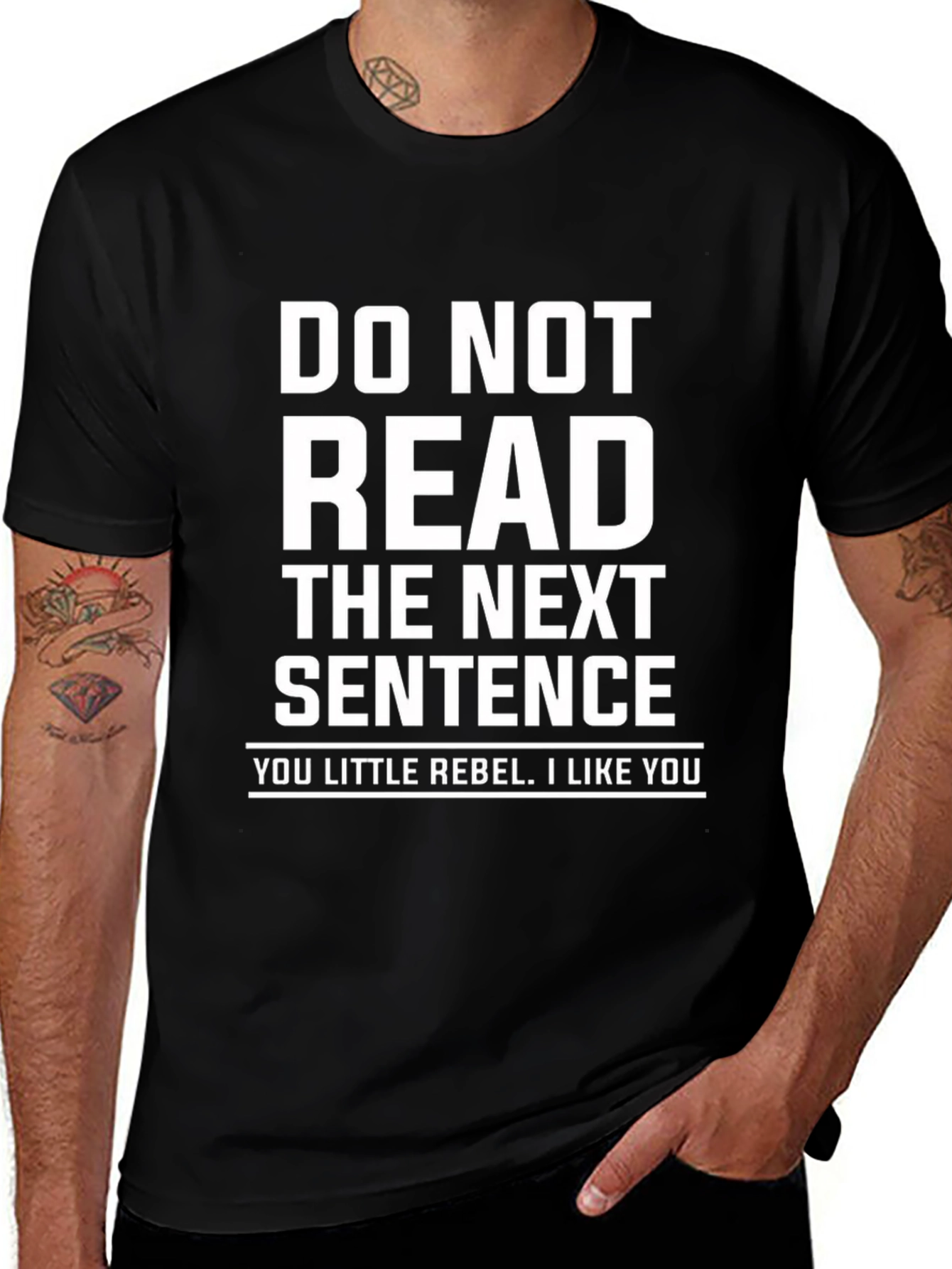 Do Not Read Tee - Little Rebel Graphic Novelty T-Shirt