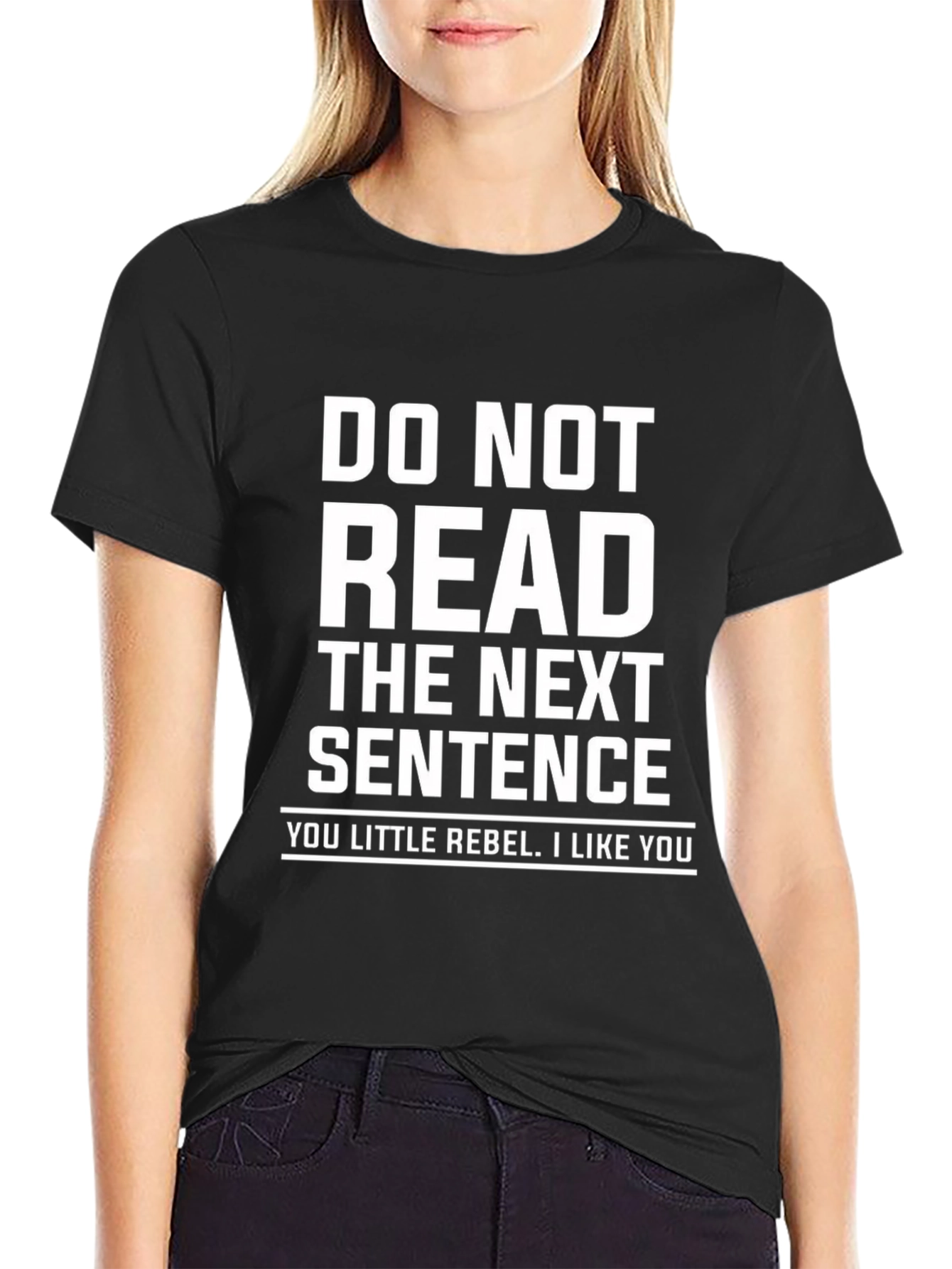 Do Not Read Tee - Little Rebel Graphic Novelty T-Shirt