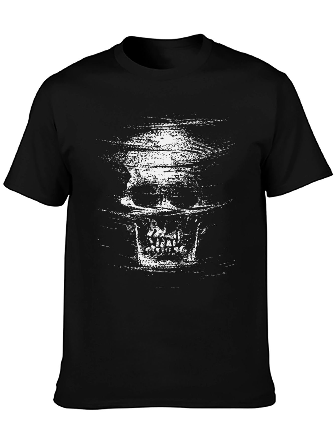 Skull Graphic Black T-Shirt - Edgy Style