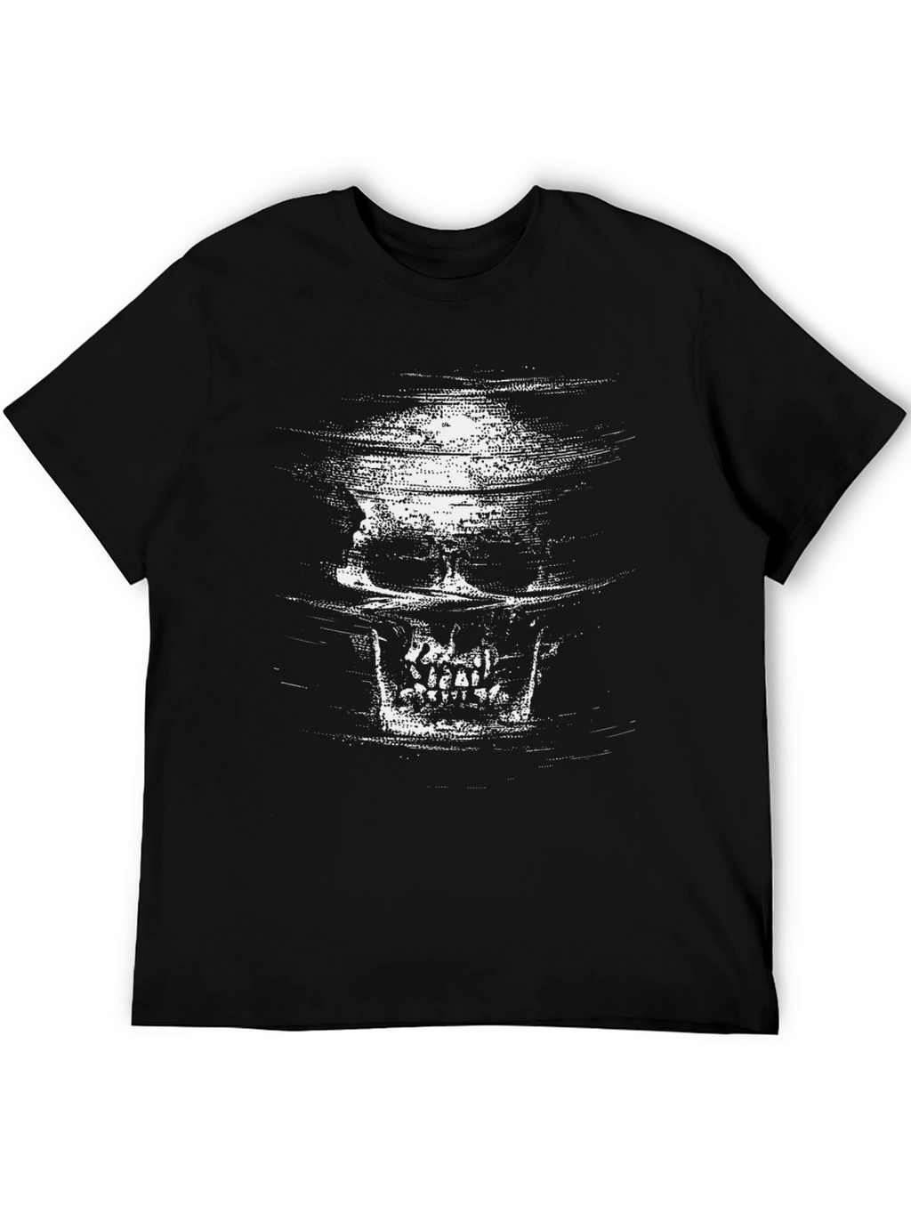 Skull Graphic Black T-Shirt - Edgy Style