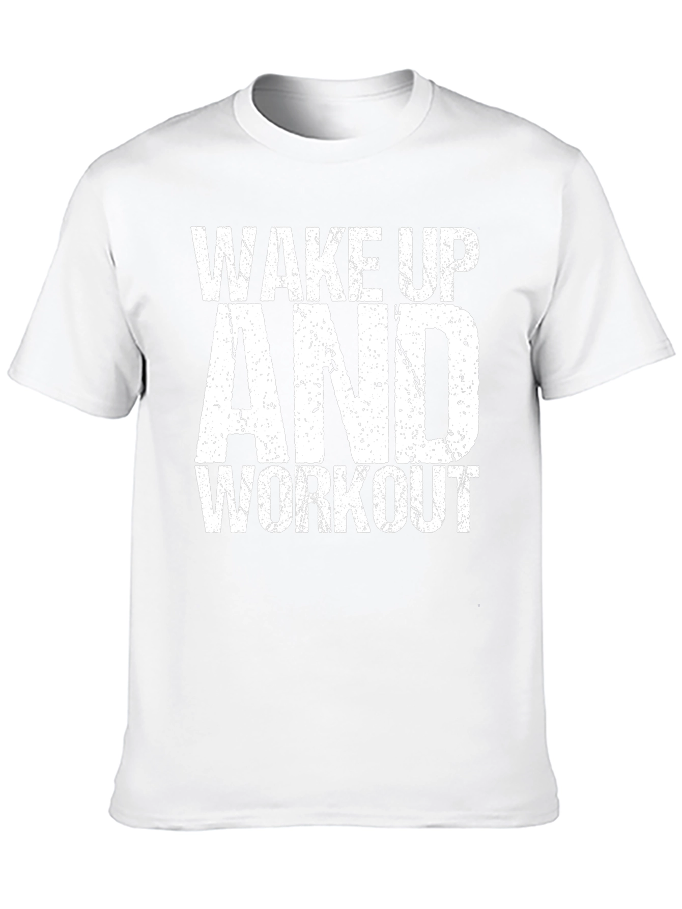 Wake Up and Workout Graphic Tee - Black