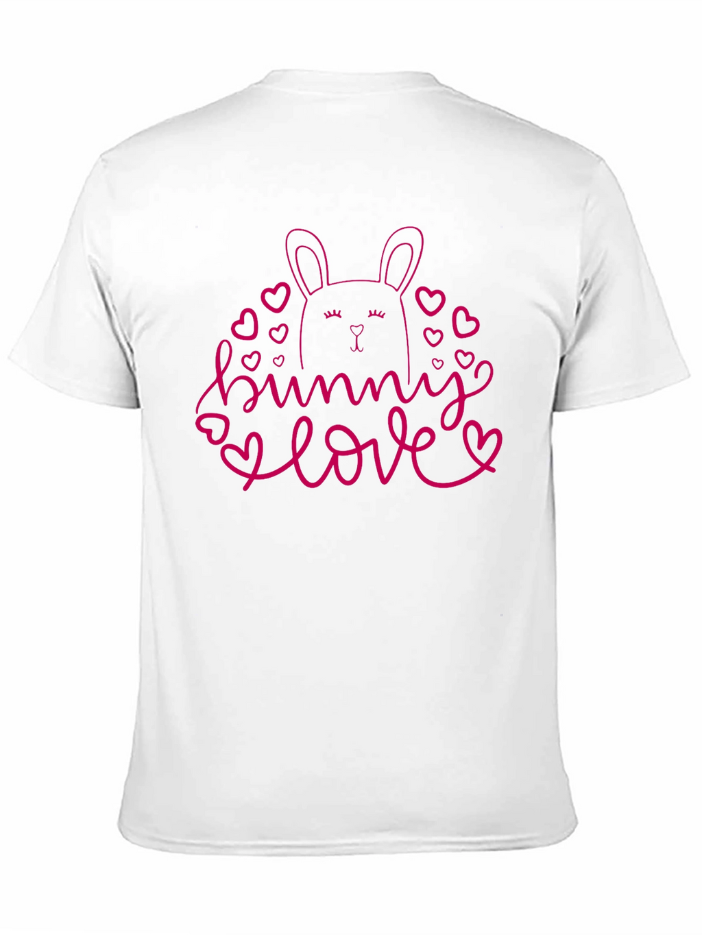 Bunny Love Black T-Shirt Cute Easter