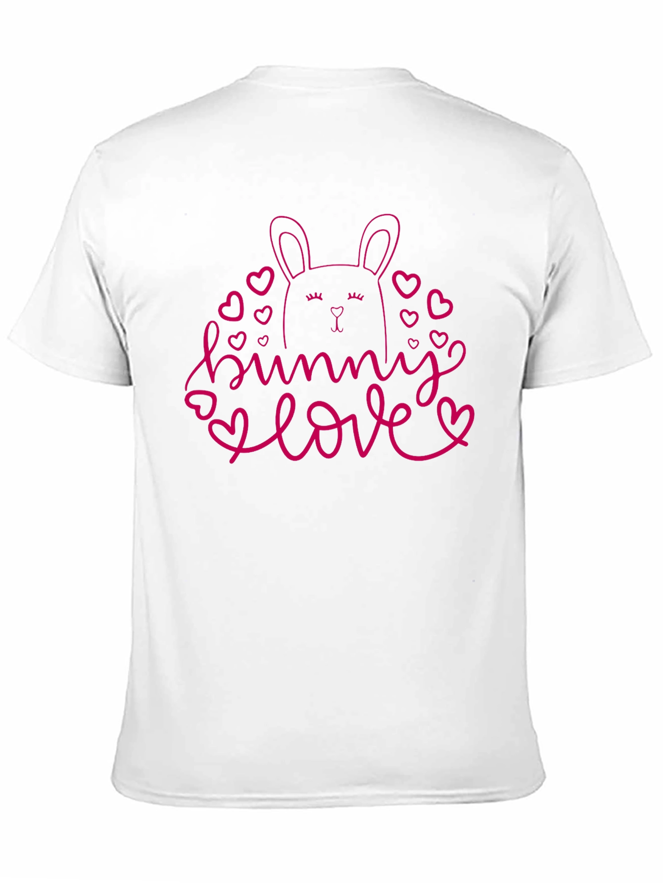 Bunny Love Black T-Shirt Cute Easter