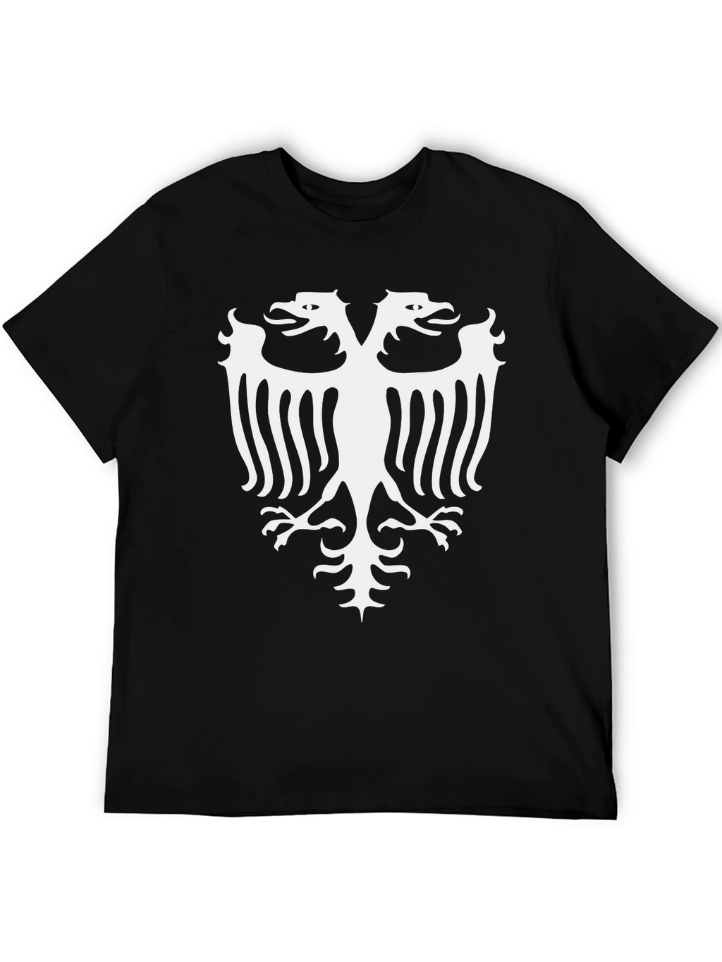 Double Headed Eagle Graphic Tee - Black