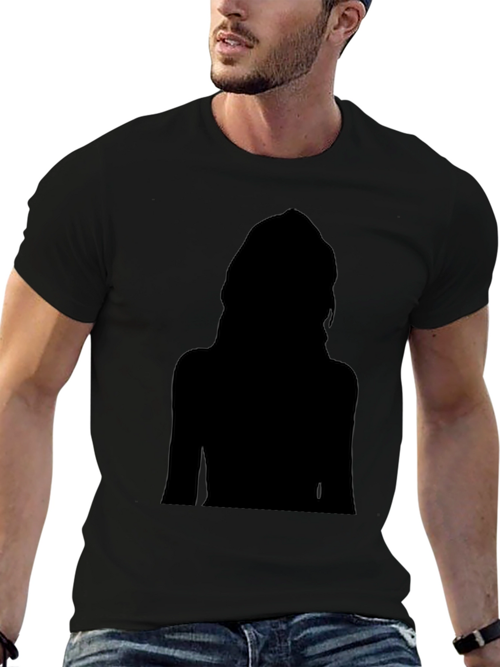 Silhouette Graphic Black T-Shirt