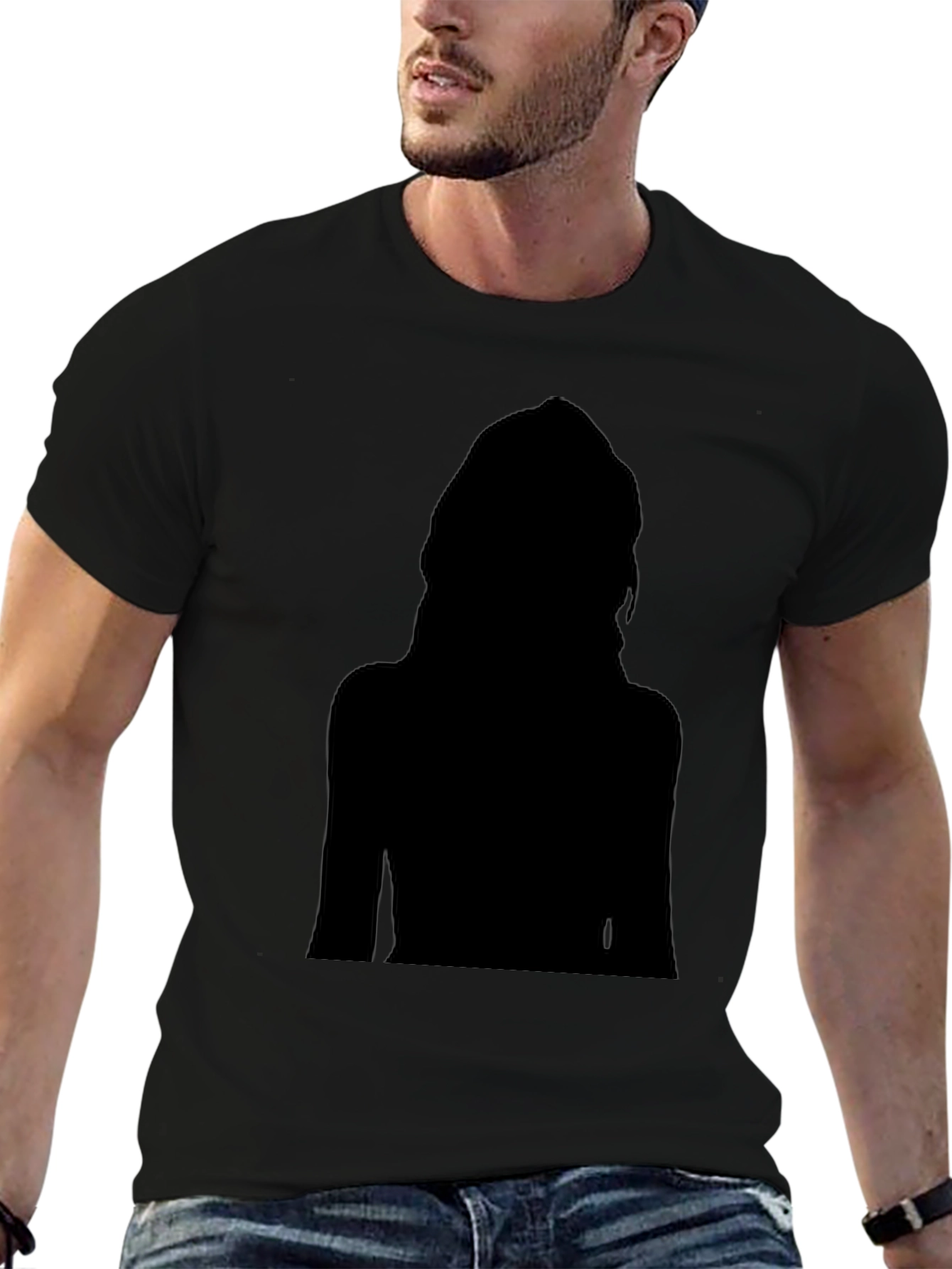 Silhouette Graphic Black T-Shirt