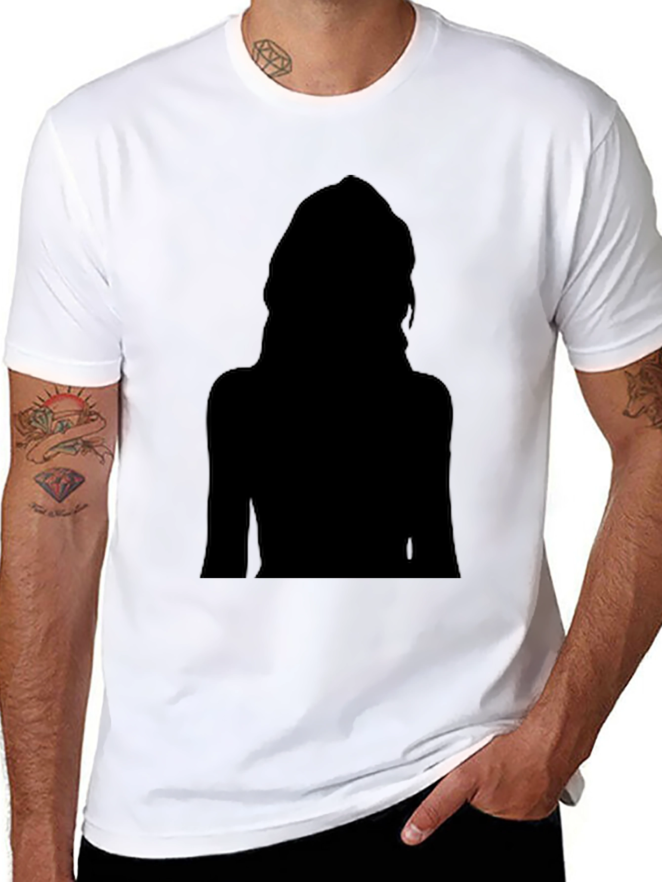 Silhouette Graphic Black T-Shirt
