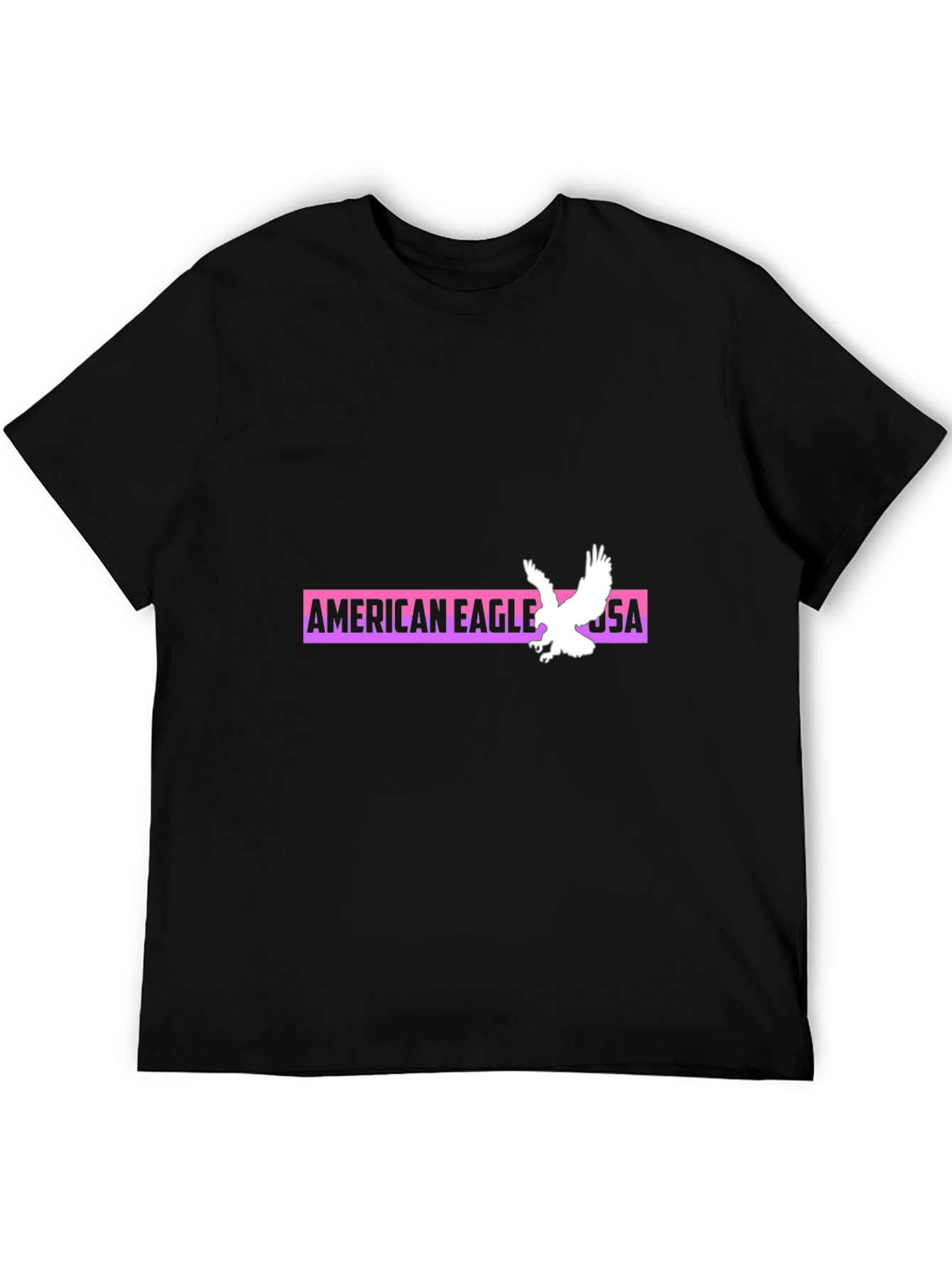 American Eagle USA Graphic Black T-Shirt