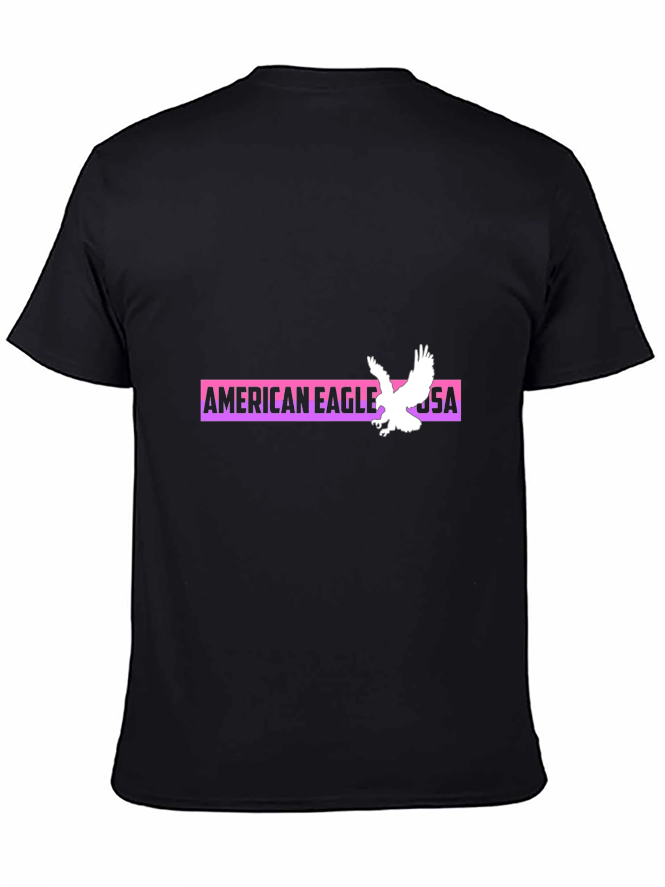 American Eagle USA Graphic Black T-Shirt