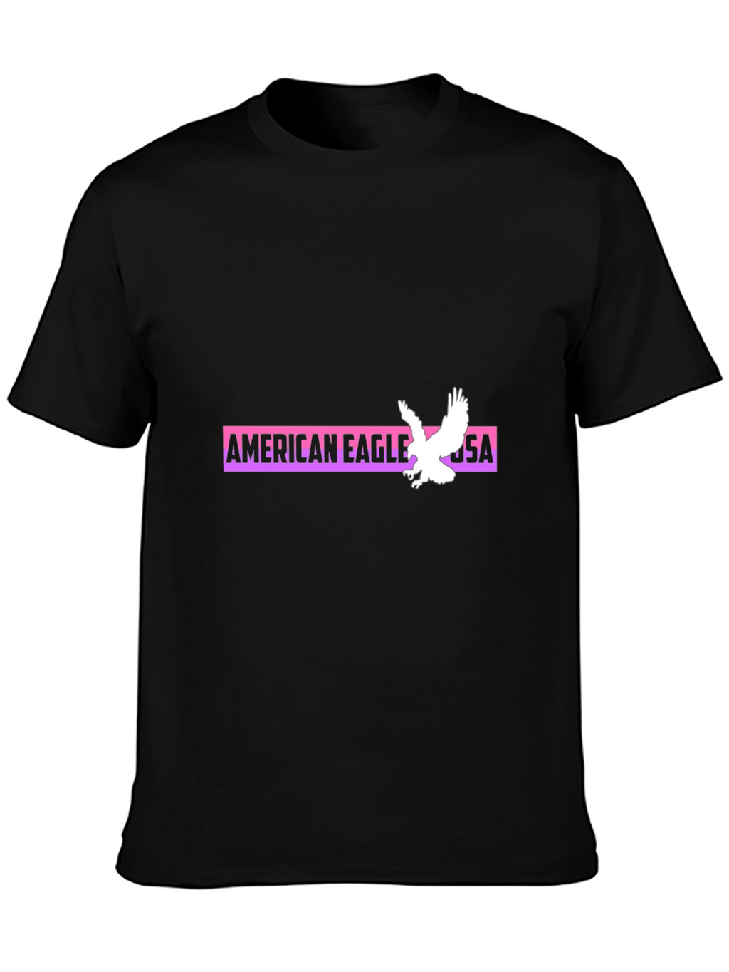 American Eagle USA Graphic Black T-Shirt
