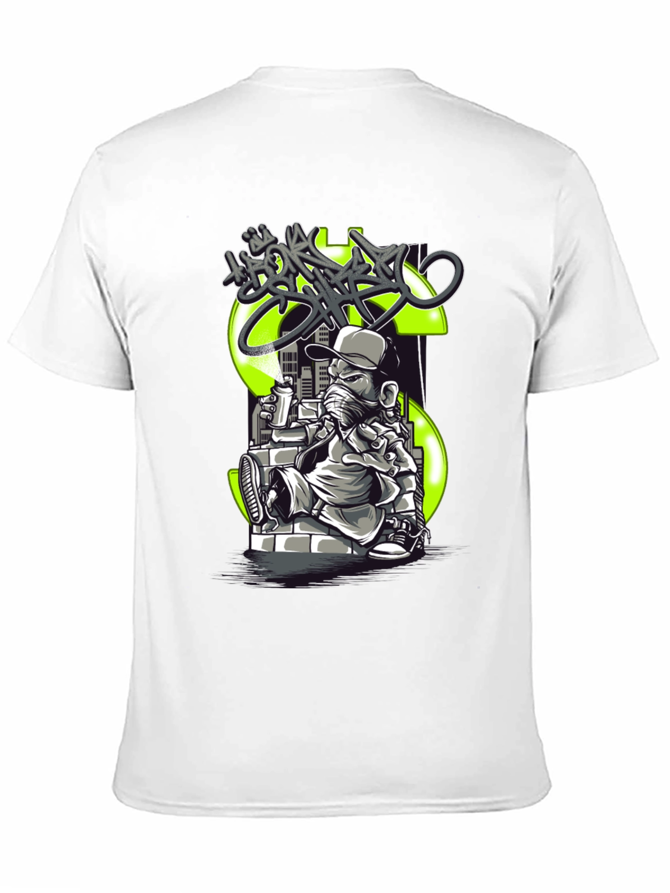 Graffiti Dollar Sign Black T-Shirt