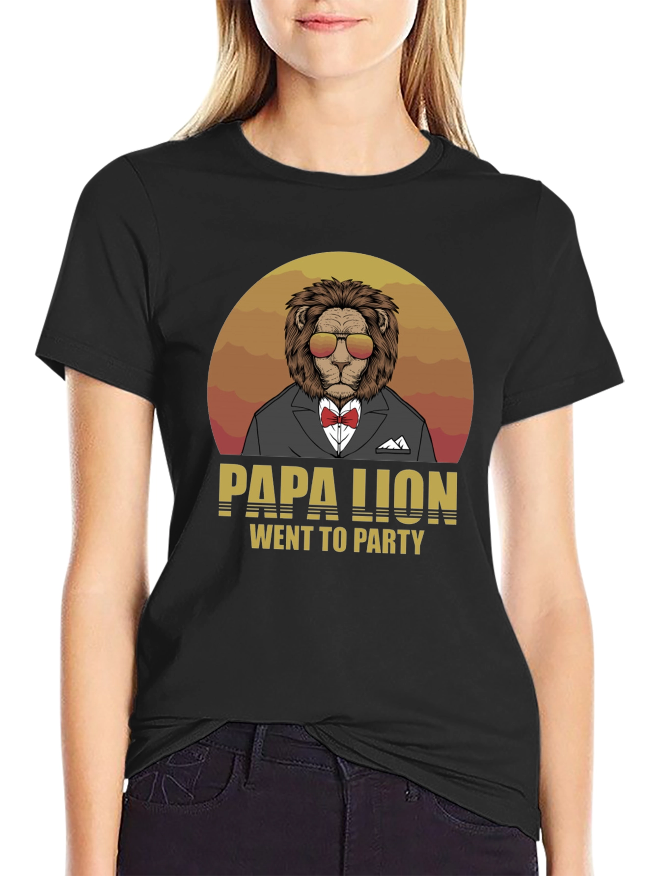 Papa Lion Went To Party T-Shirt