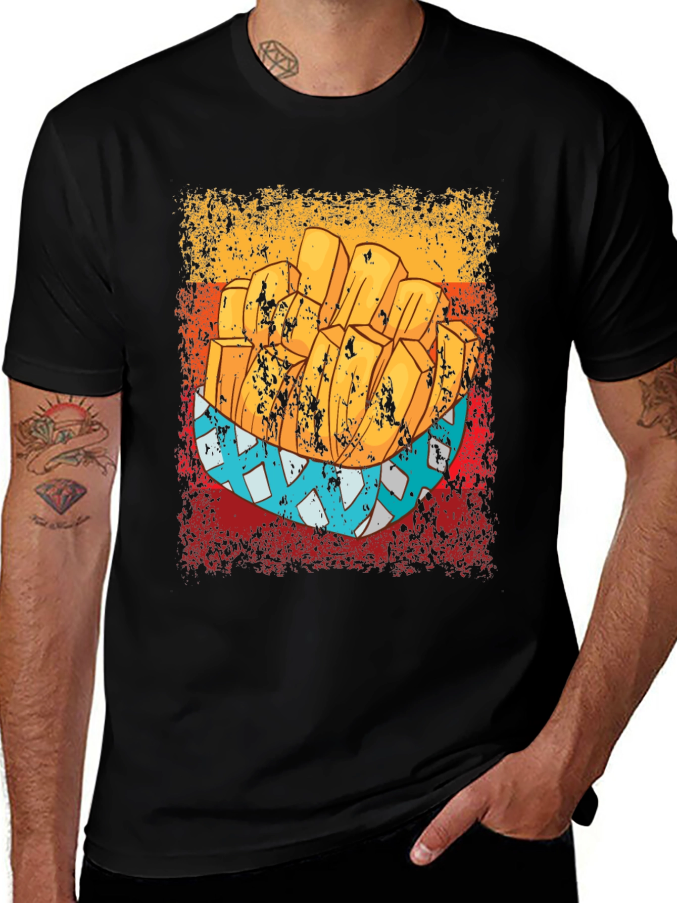 Retro French Fries Graphic Tee