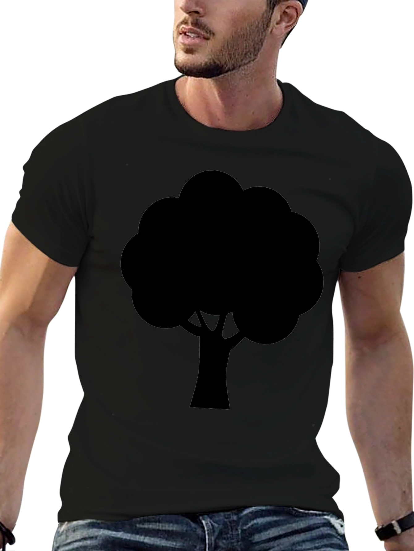 Black Tree Graphic Tee - Nature Inspired Casual Wear