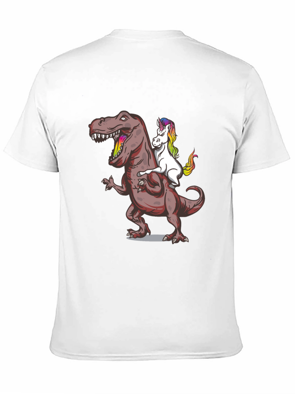 Dino Rider T-Shirt: Unicorn Riding T-Rex