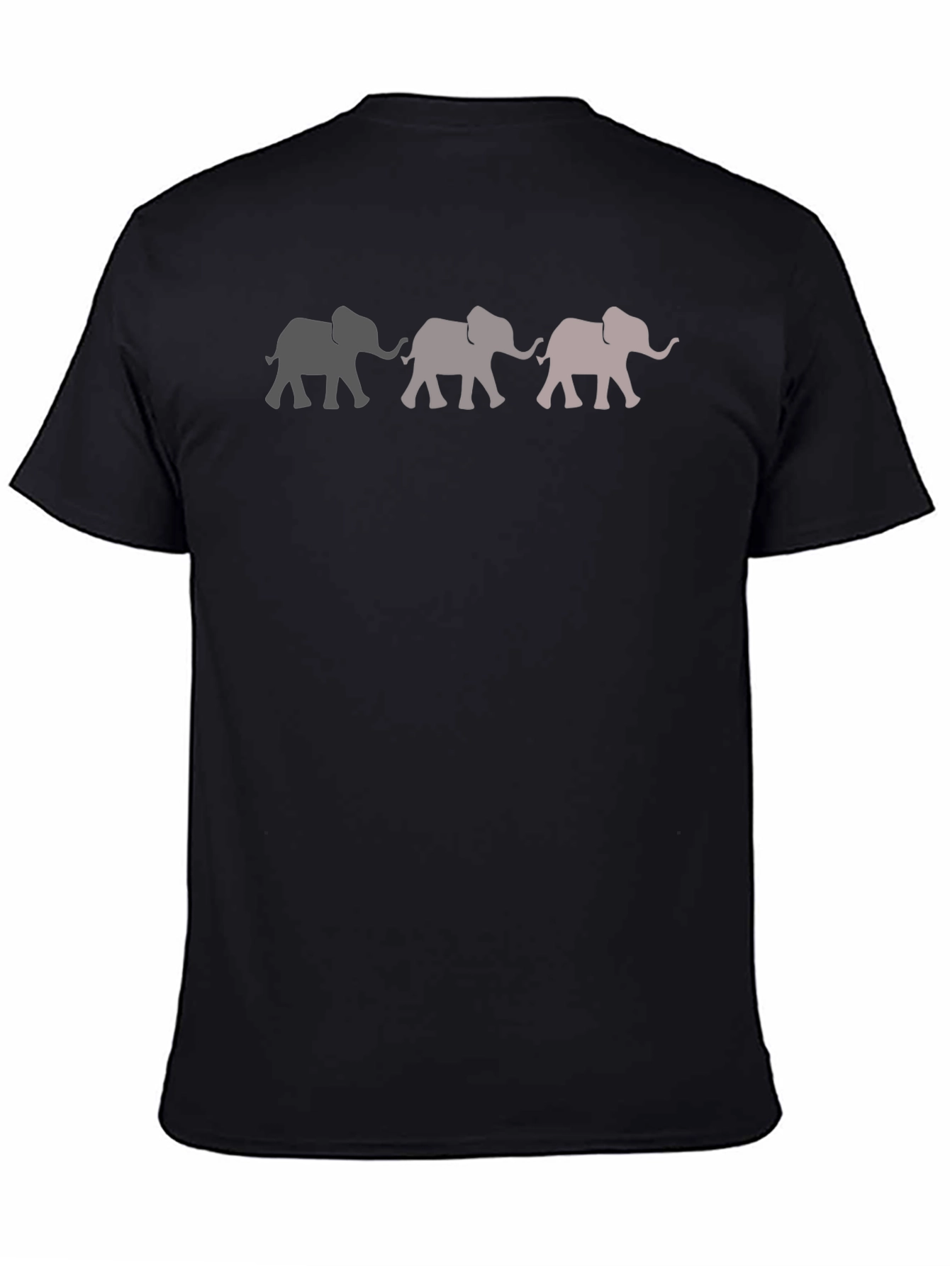 Elephant Parade Graphic Tee - Stylish Mens Black T-Shirt