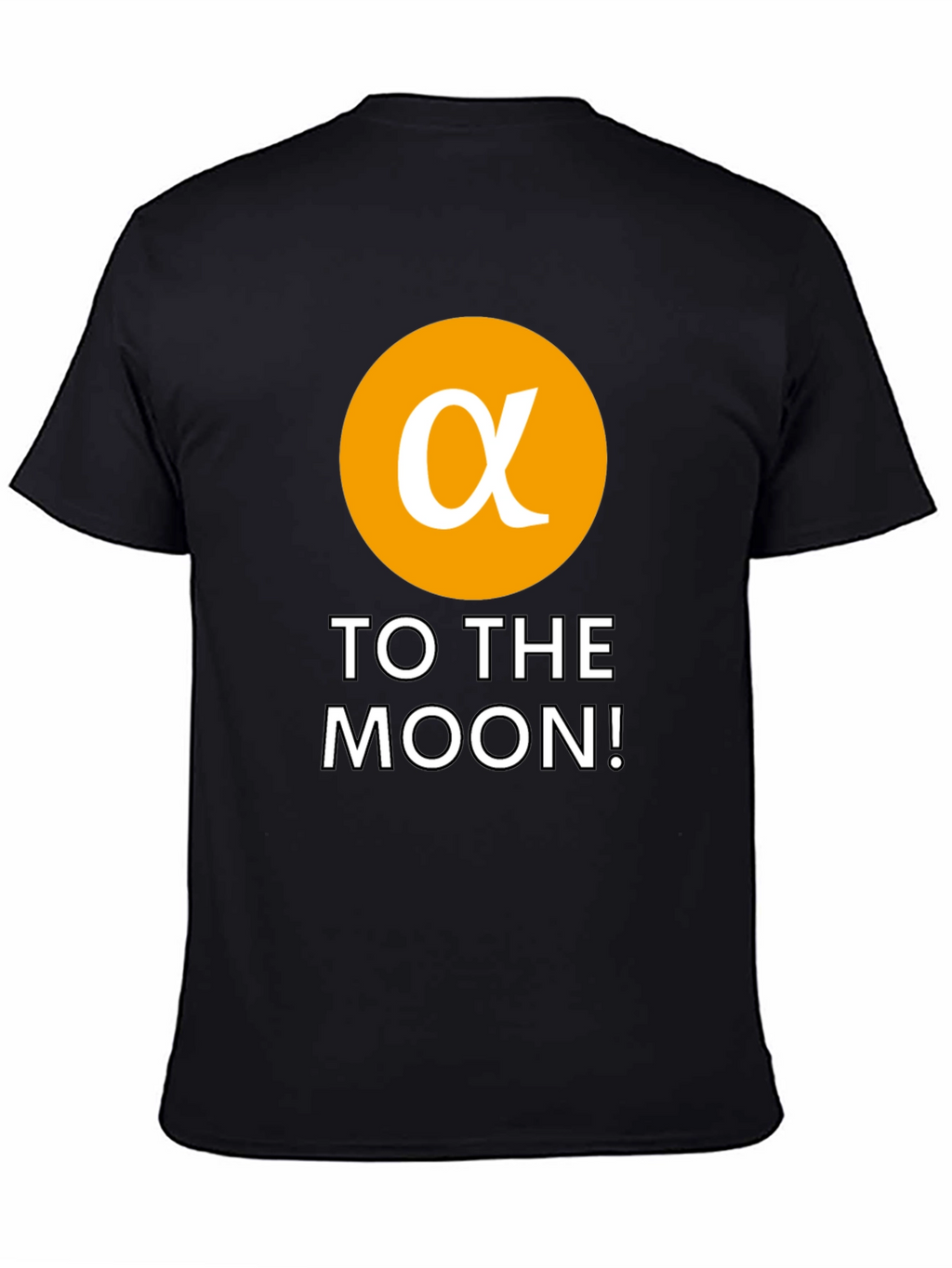 Alpha Crypto To The Moon Black T-Shirt