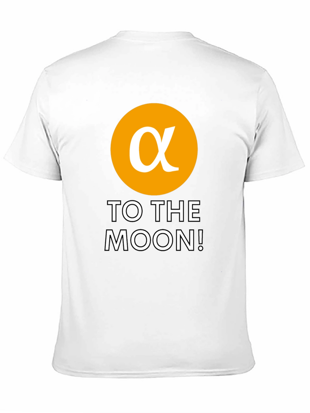Alpha Crypto To The Moon Black T-Shirt