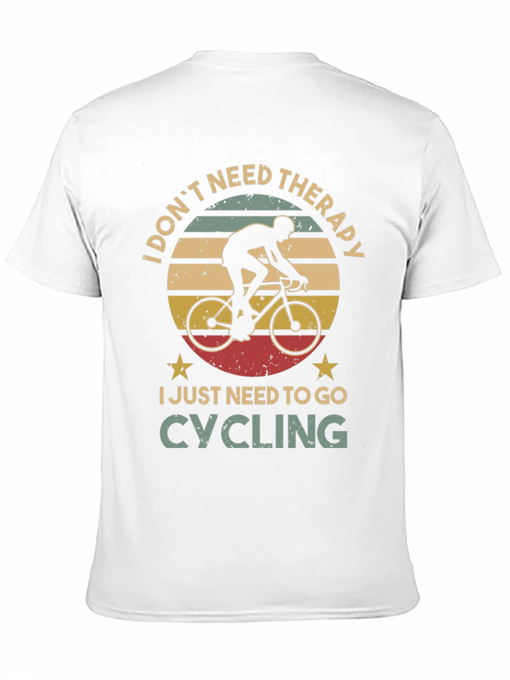 Cycling Therapy T-Shirt: Ride Your Worries Away!