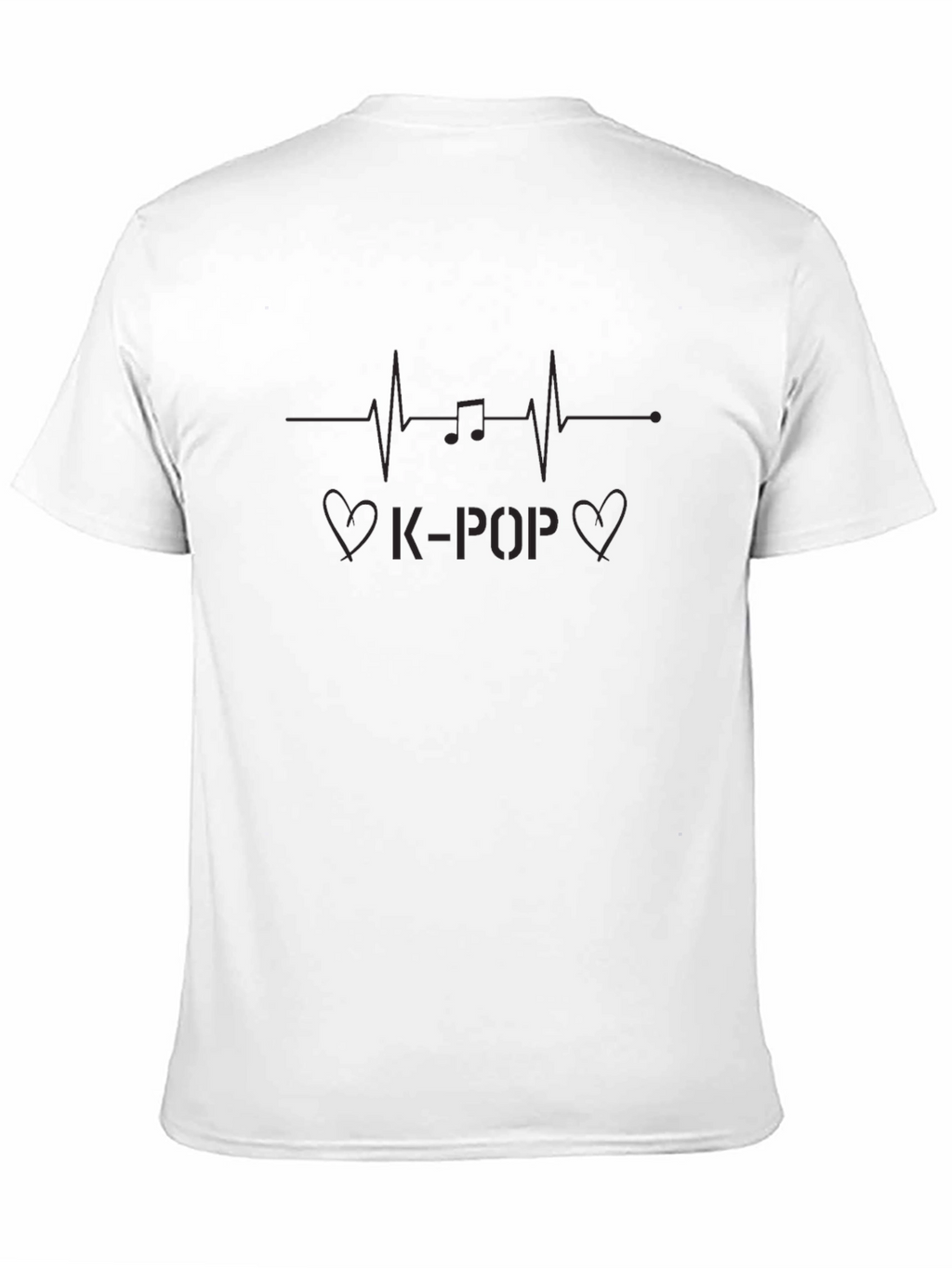 K-Pop Heartbeat Graphic Tee - Trendy Music Lover Shirt