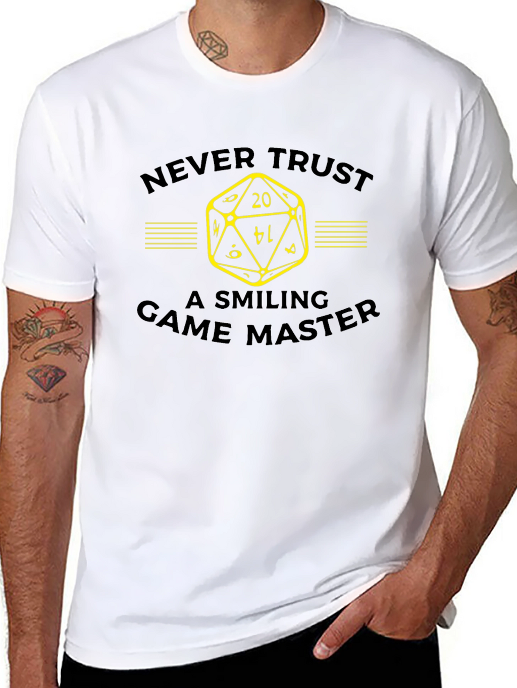 Never Trust Smiling Game Master T-Shirt