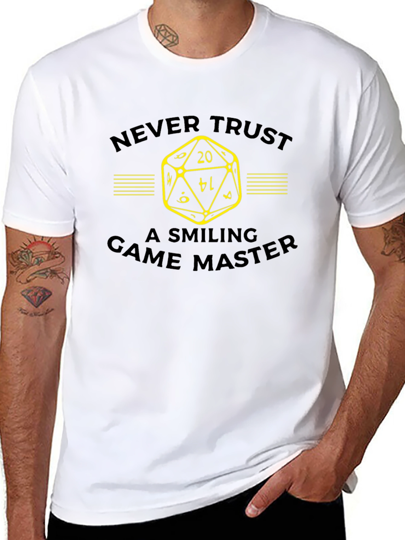 Never Trust Smiling Game Master T-Shirt
